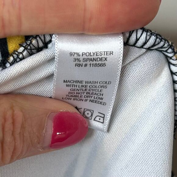 Mod X Striped Flowy Pants Size 1X Elastic Waist - Picture 8 of 8